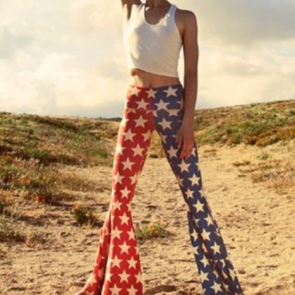 teeki Pants - NEW Teeki Star Power Bell Bottoms Medium